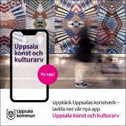 Annons om appen Uppsala konst och kulturarv
