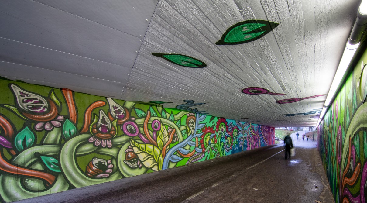 Tunnel  Börjegatan. Konstnär, Amara Por Dios.
